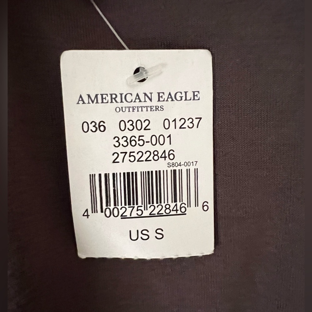 American Eagle Outfitters Black Tank Top with White Floral Embroidery - Picture 7 of 7